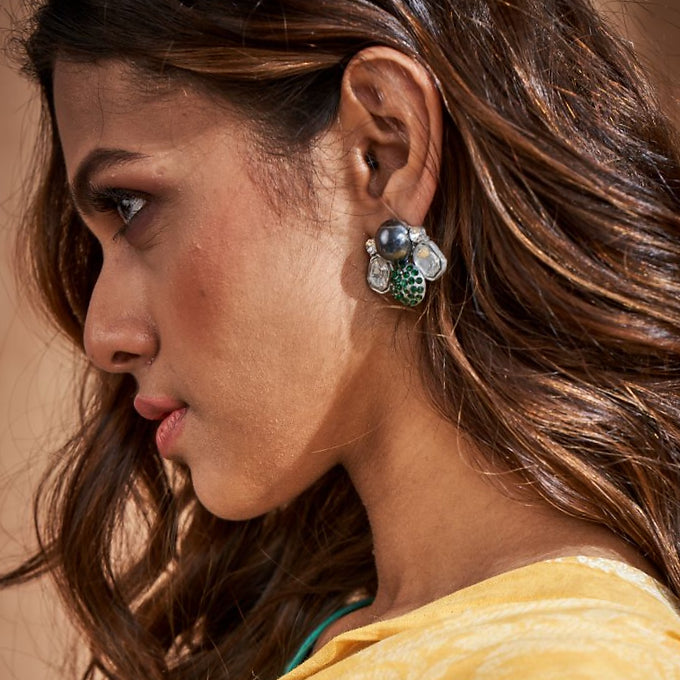 Ezrae Studs - Silver