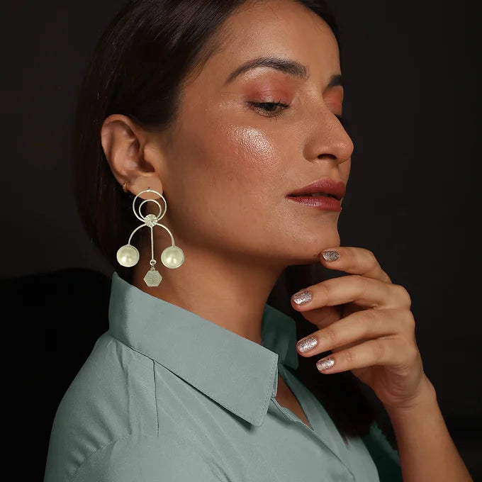 Salome Earrings - Chrome