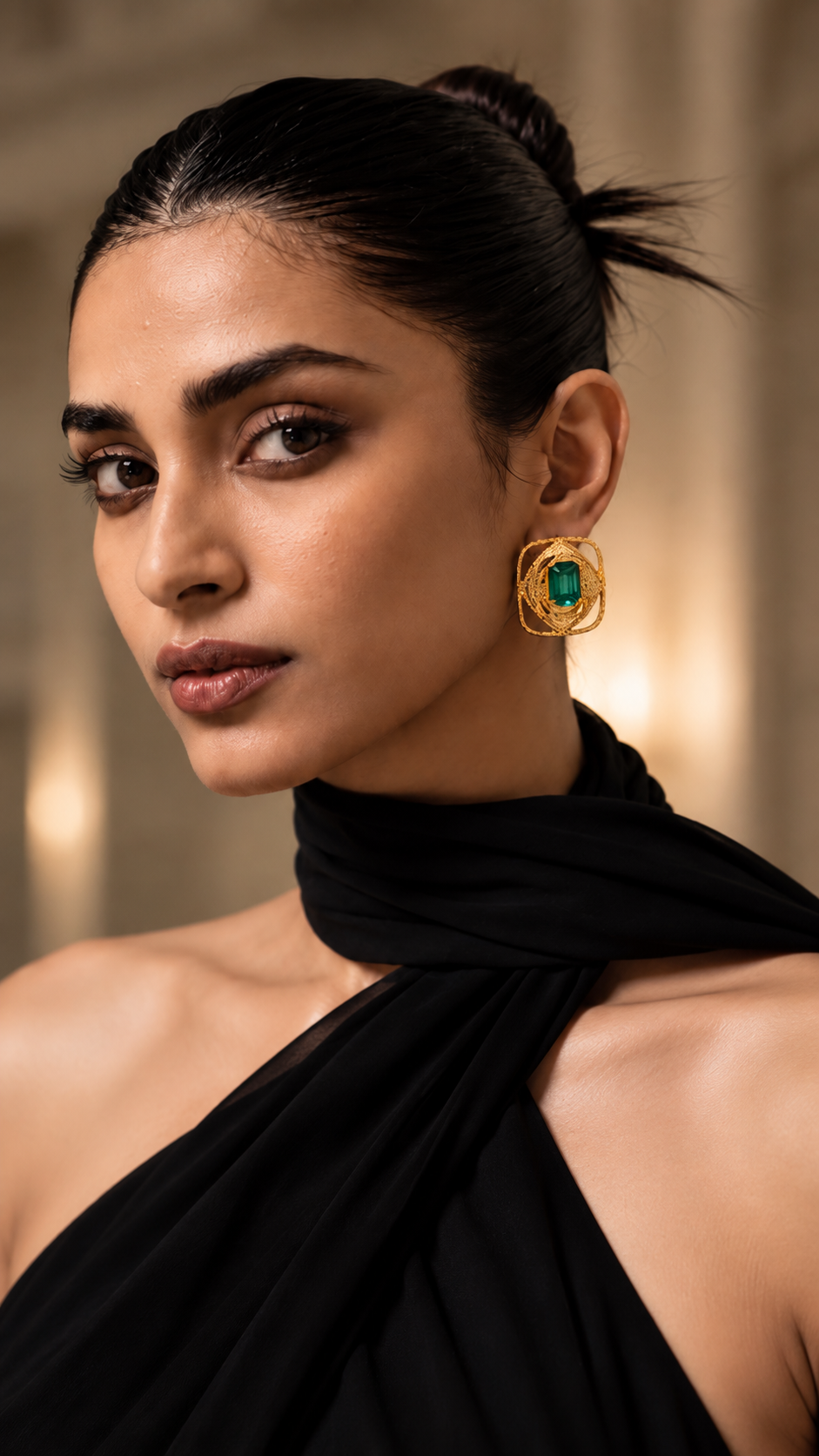 Rumainia Studs - Aquamarine