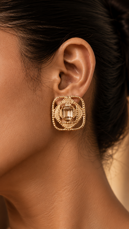 Rumea Studs - Champagne