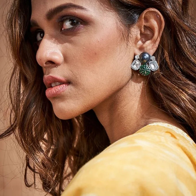 Ezrae Studs - Silver