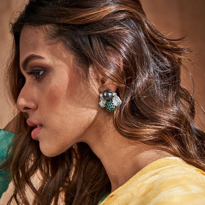 Ezrae Studs - Silver
