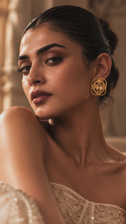 Rumea Studs - Champagne